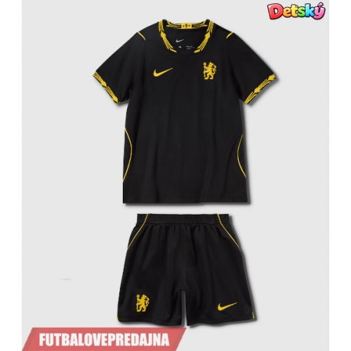 Lacne Dětský Futbalové dres Chelsea Moises Caicedo #25 2026-27 Krátky Rukáv - Preč (+ trenírky)